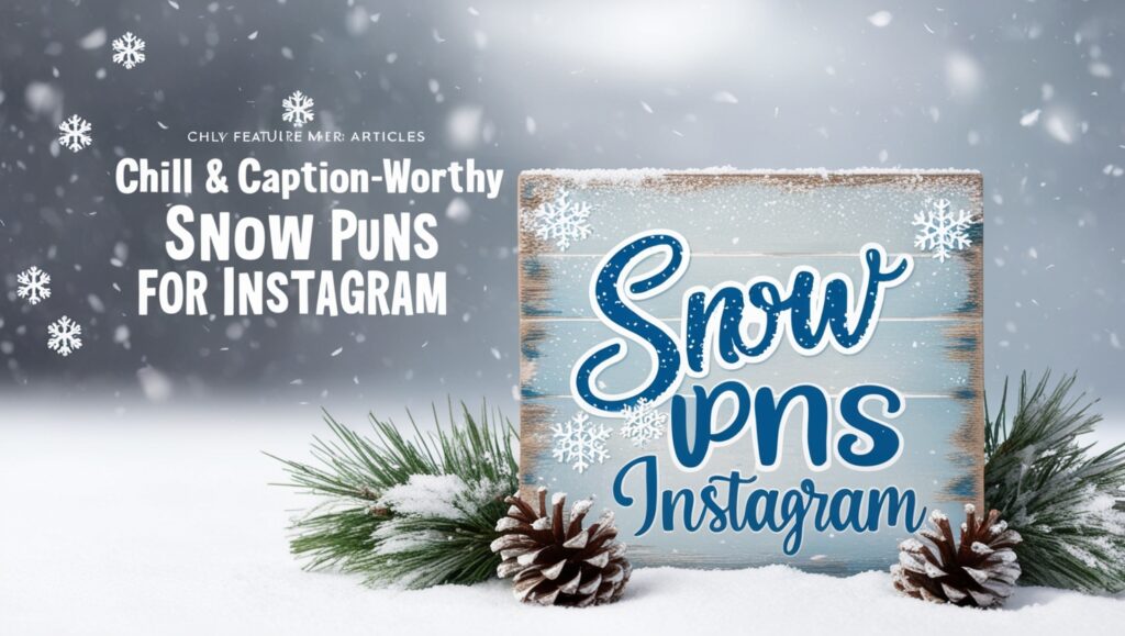 Chill & Caption-Worthy Snow Puns for Instagram