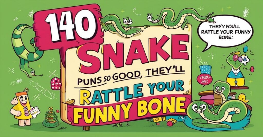 140 Snake Puns So Good, They’ll Rattle Your Funny Bone