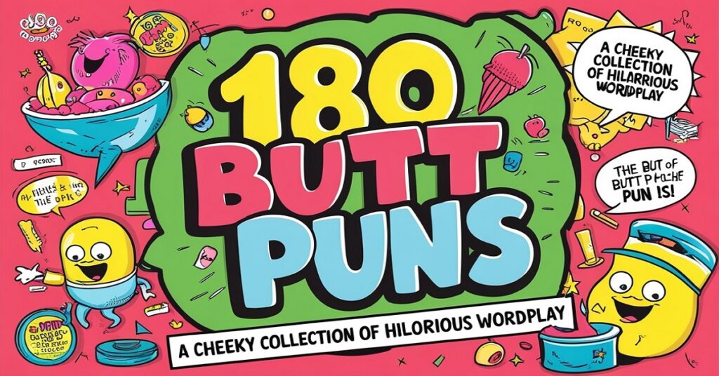 180 Butt Puns A Cheeky Collection of Hilarious Wordplay