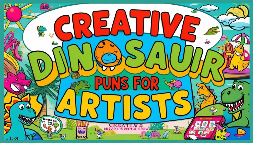 Creative Dinosaur Puns for Artists