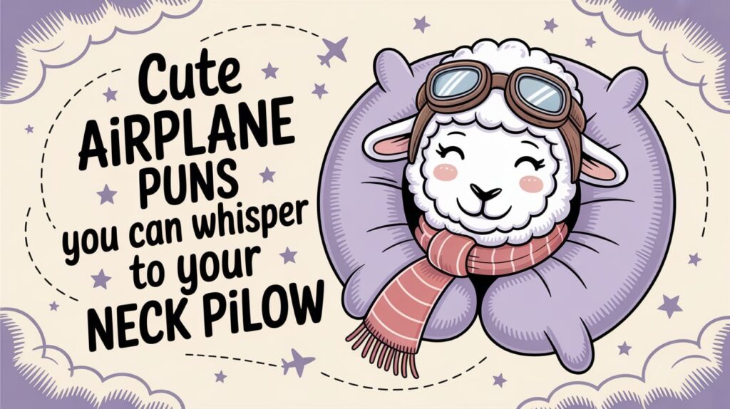 Cute Airplane Puns You Can Whisper to Your Neck Pillow