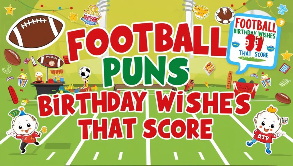 Football Puns Birthday Wishes That Score