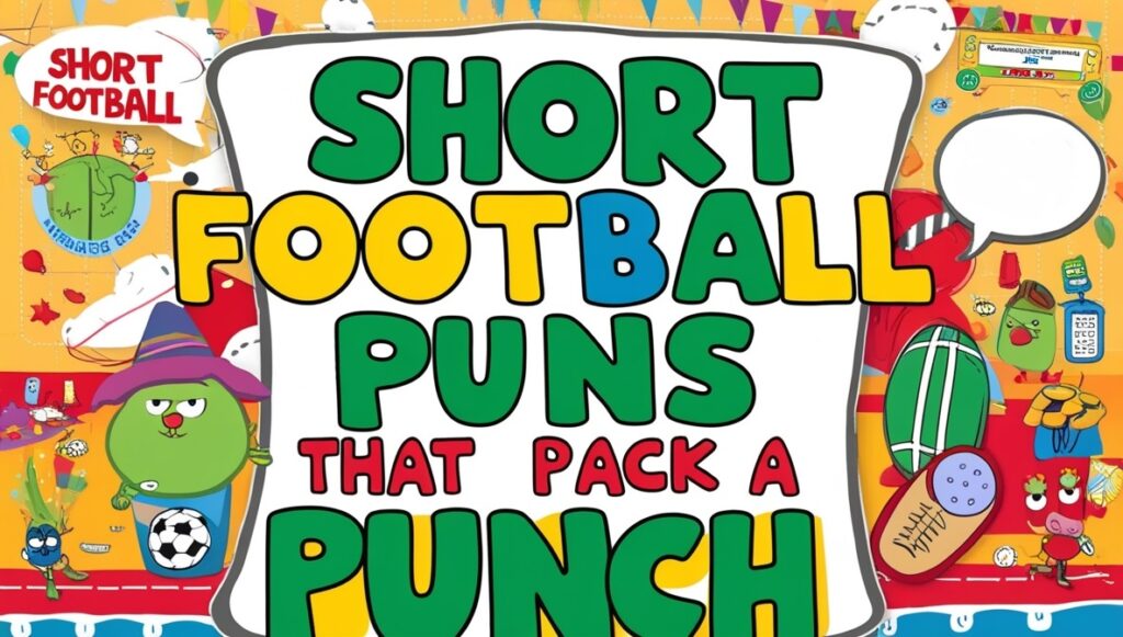 Short Football Puns That Pack a Punch