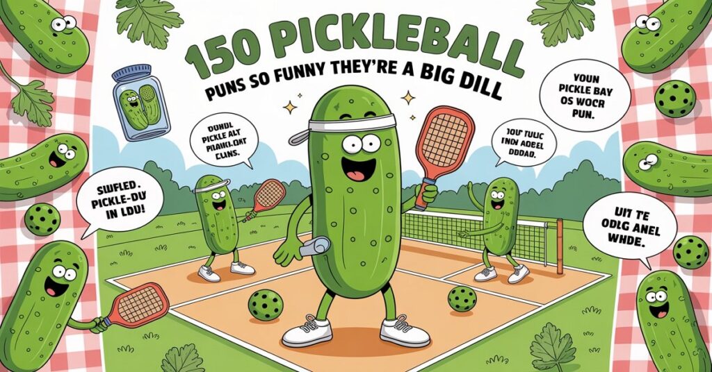 150 Pickleball Puns So Funny They’re a Big Dill