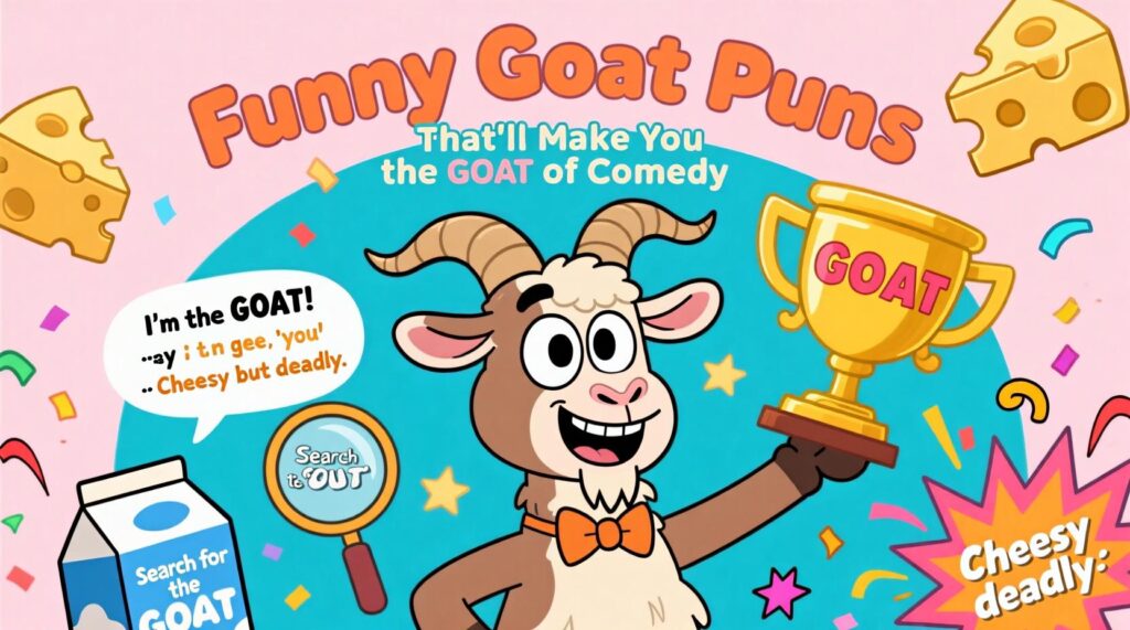 Funny Goat Puns That'll Make You the GOAT of Comedy