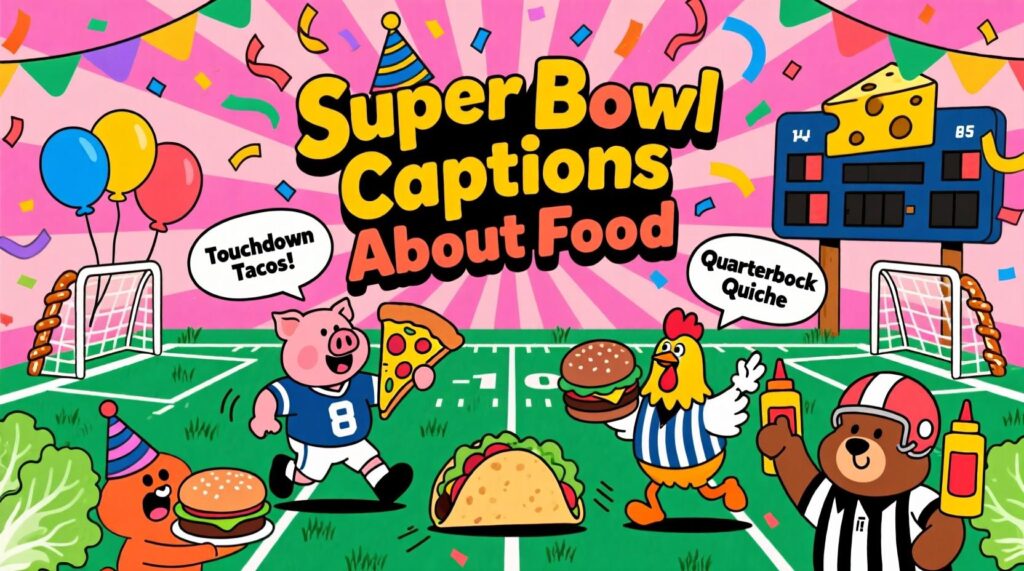 Super Bowl Captions About Food