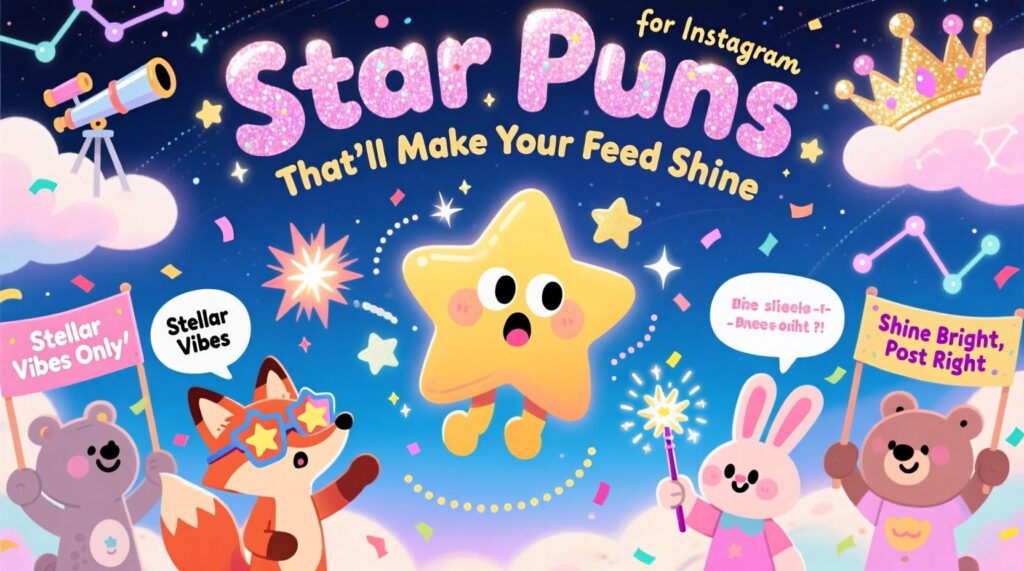 Star Puns for Instagram That'll Make Your Feed Shine