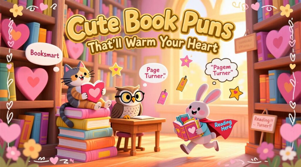 Cute Book Puns That'll Warm Your Heart