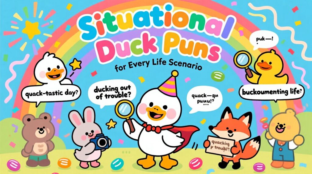 Situational Duck Puns for Every Life Scenario
