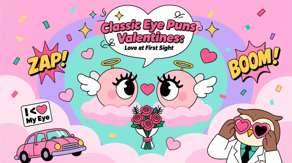 Eye Puns Valentines: Love at First Sight