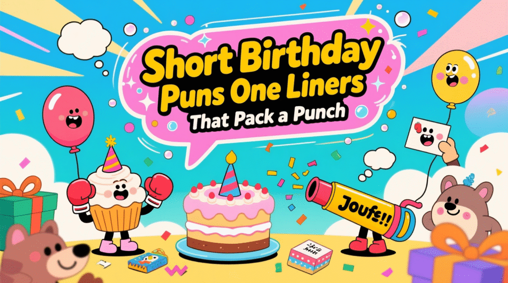 Short Birthday Puns One Liners That Pack a Punch
