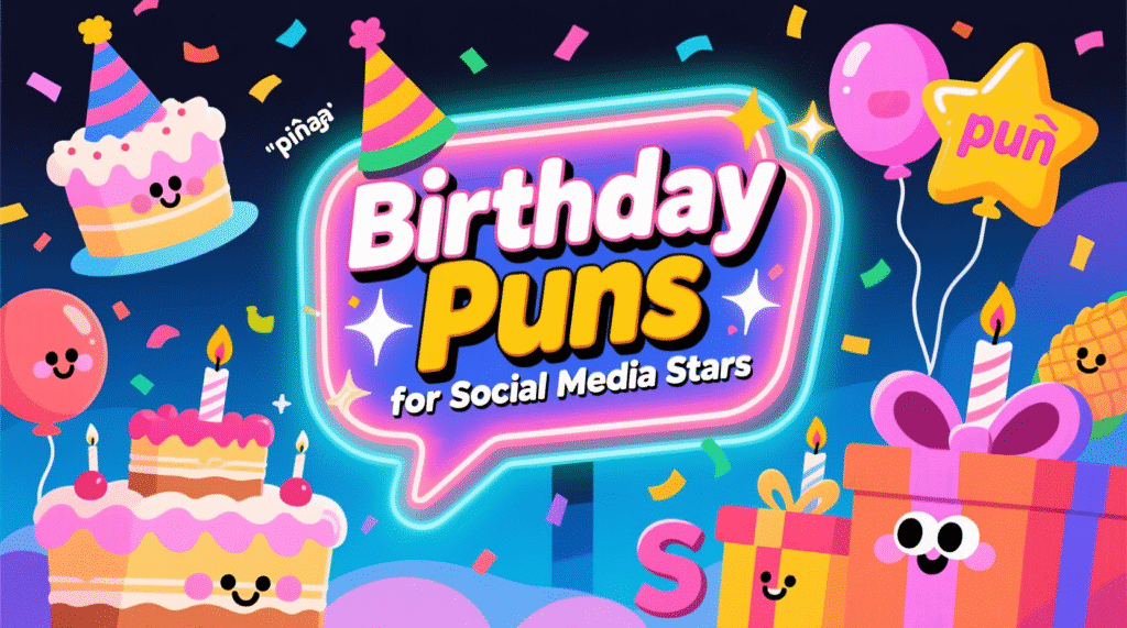 Birthday Puns Captions for Social Media Stars