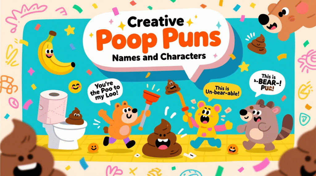 Creative Poop Puns Names and Characters