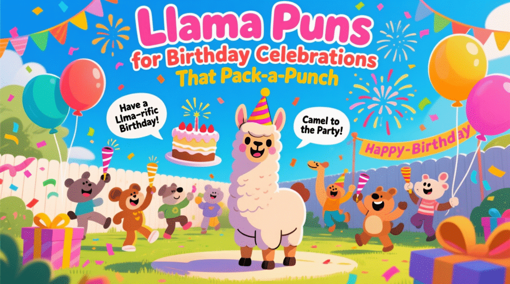 Llama Puns for Birthday Celebrations That Pack-a Punch