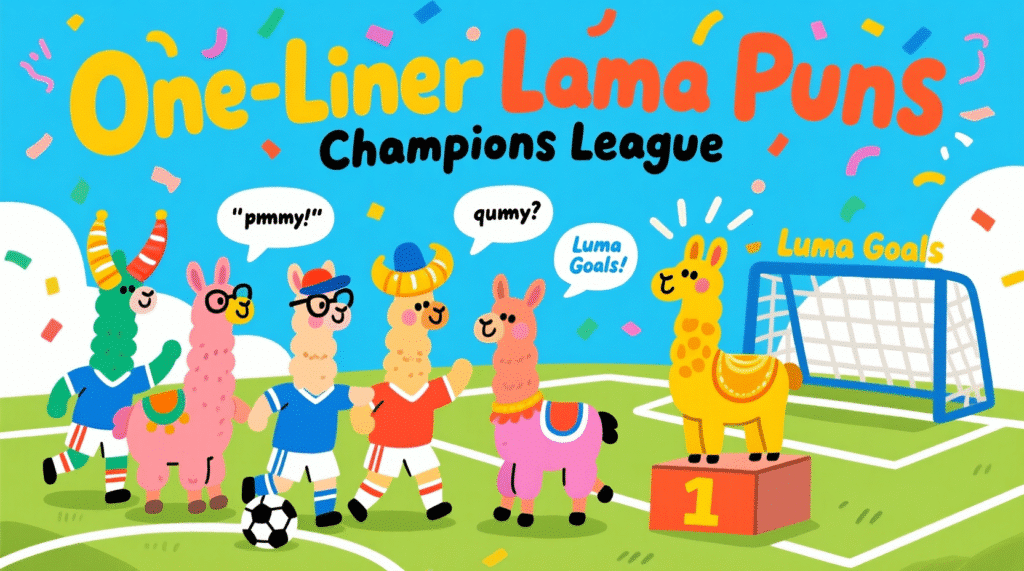 One-Liner Llama Puns Champions League