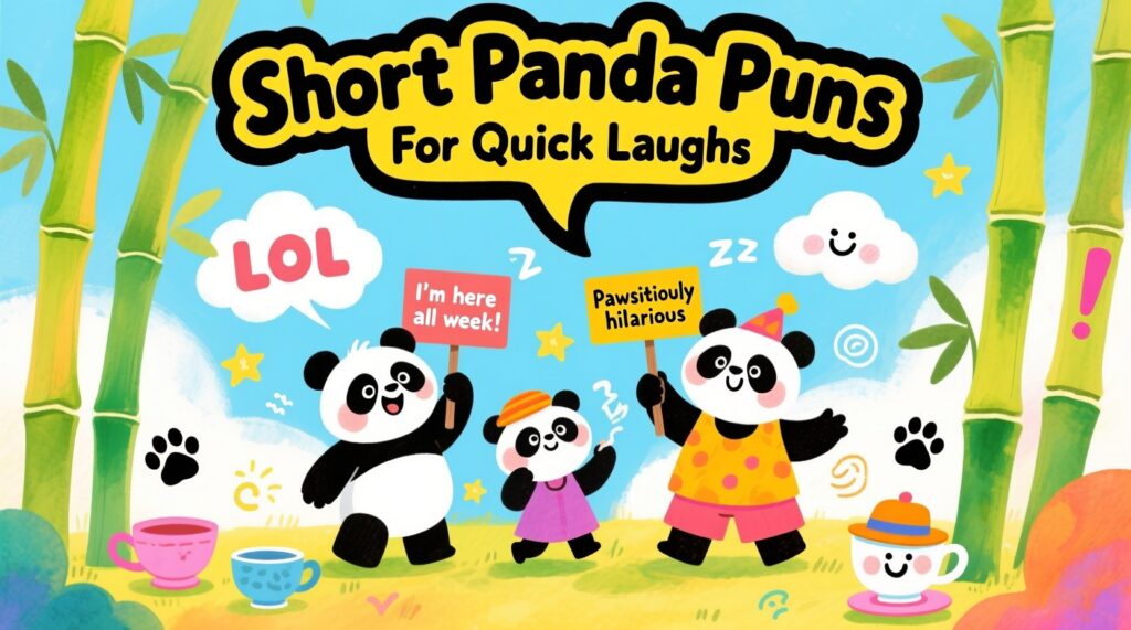 Short Panda Puns For Quick Laughs 