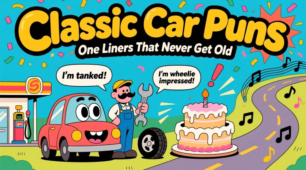 Classic Car Puns One Liners That Never Get Old