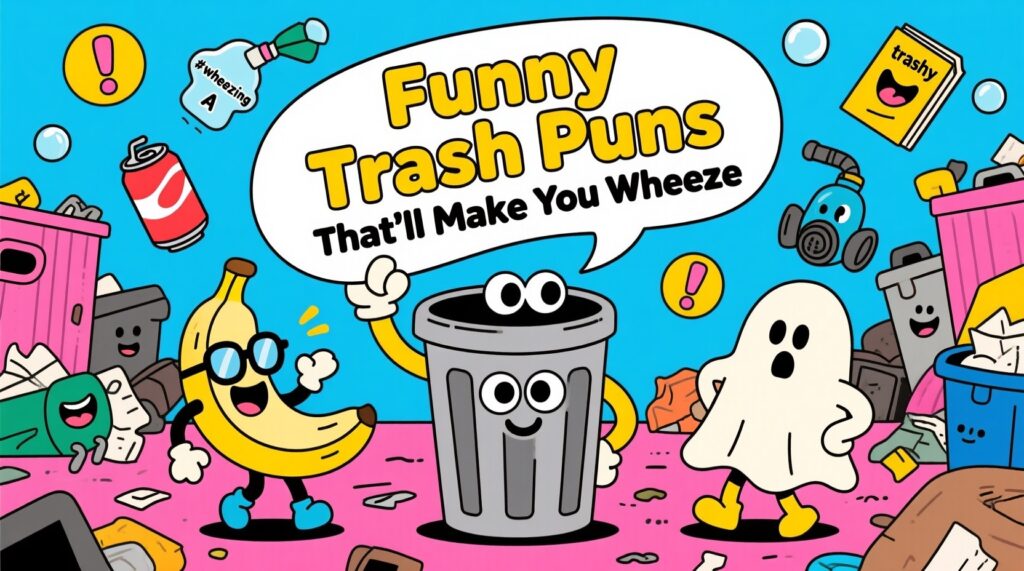 Funny Trash Puns That'll Make You Wheeze