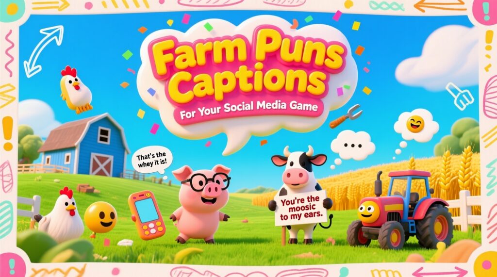 Farm Puns Captions for Your Social Media Game