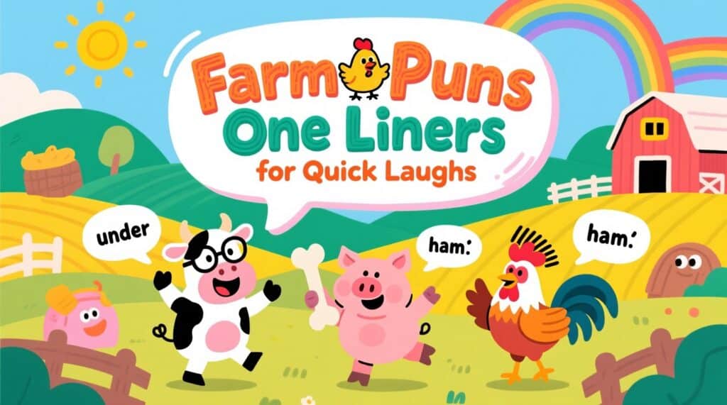 Farm Puns One Liners for Quick Laughs