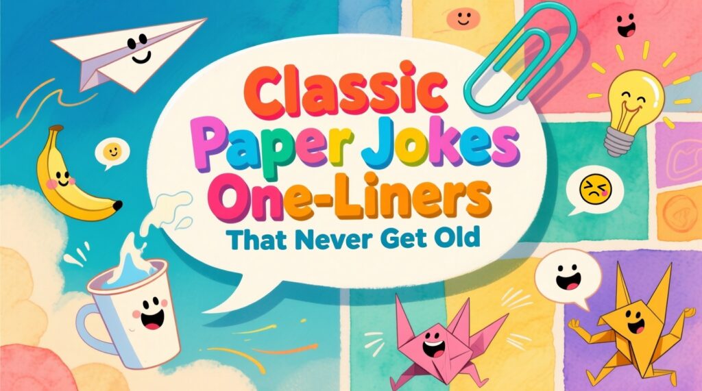 Classic Paper Jokes One-Liners That Never Get Old