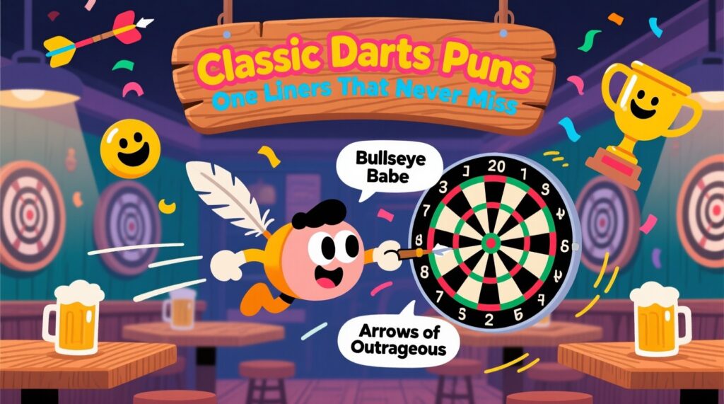 Classic Darts Puns One Liners That Never Miss 