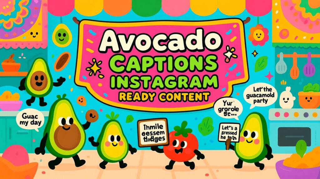 Avocado Puns Captions: Instagram Ready Content