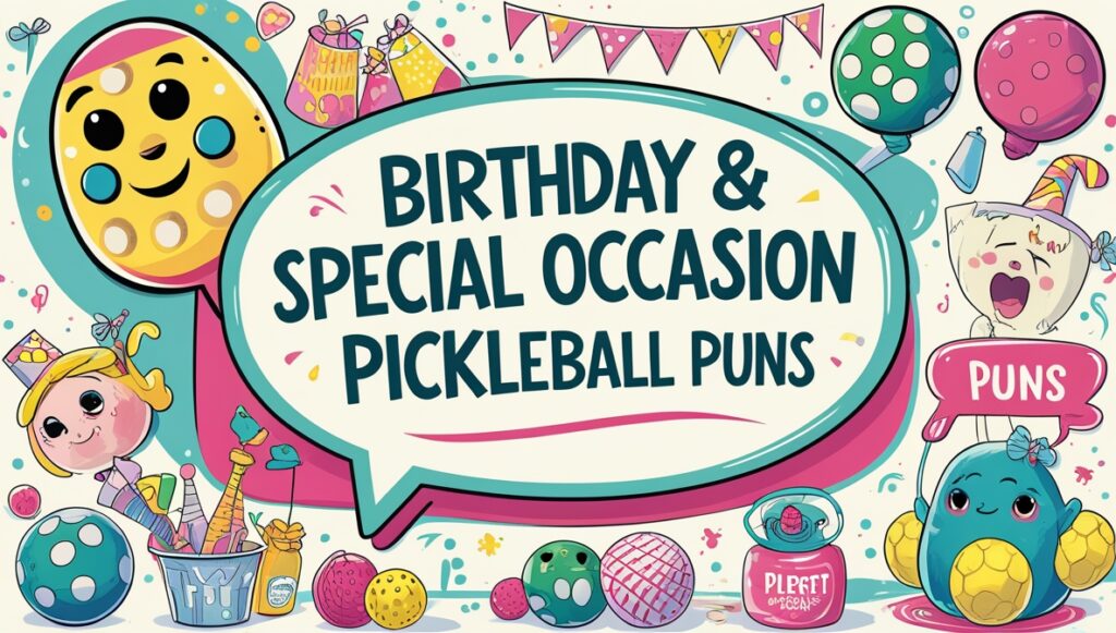 Birthday & Special Occasion Pickleball Puns