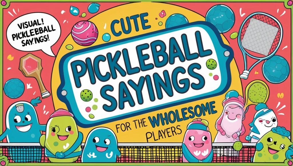 Cute Pickleball Sayings for the Wholesome Players