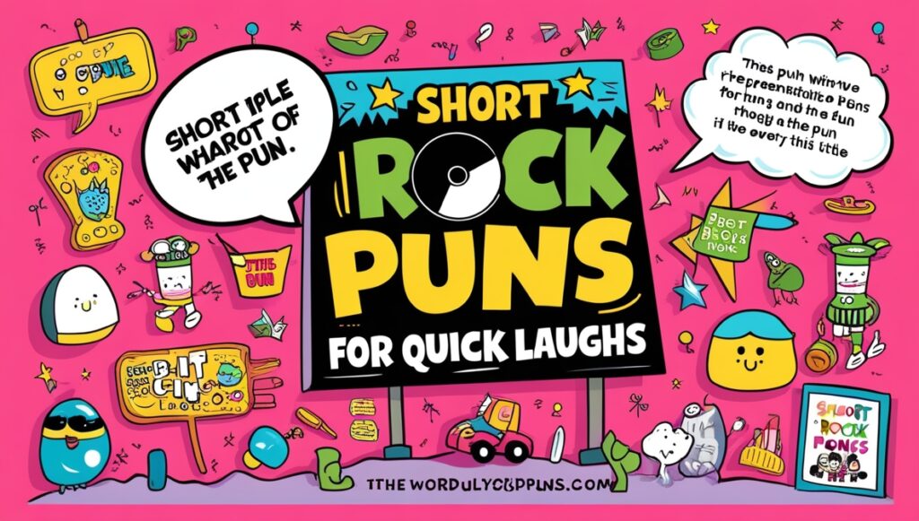 Short Rock Puns for Quick Laughs