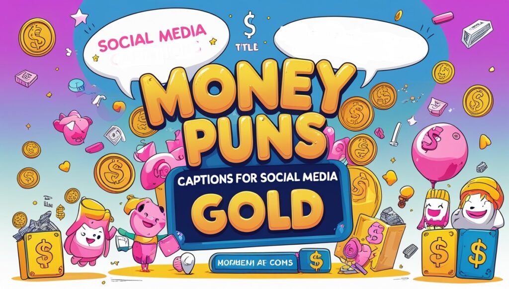 Money Puns Captions for Social Media Gold