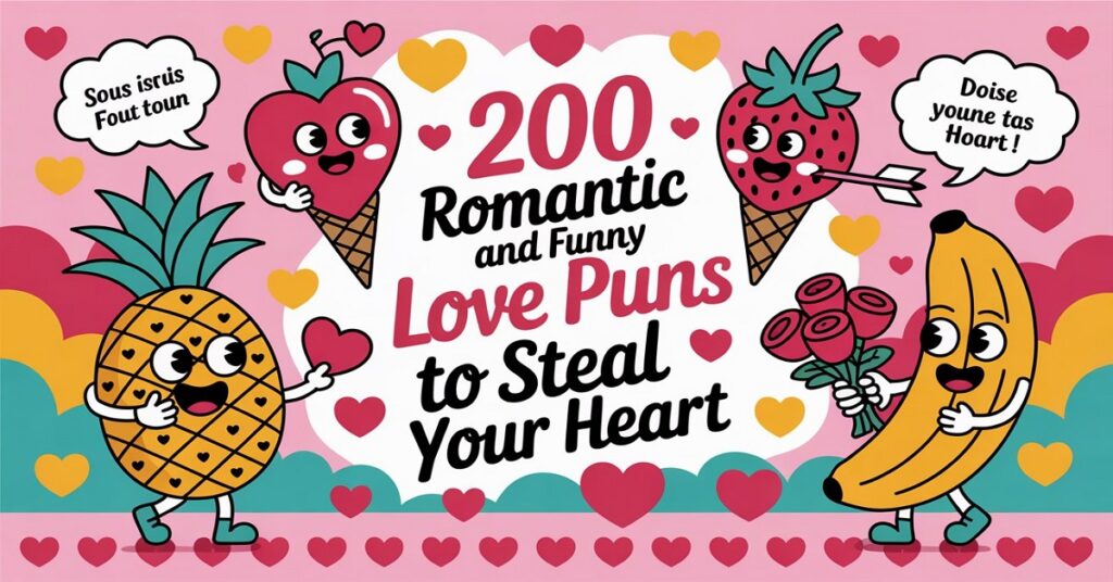200 Romantic and Funny Love Puns to Steal Your Heart