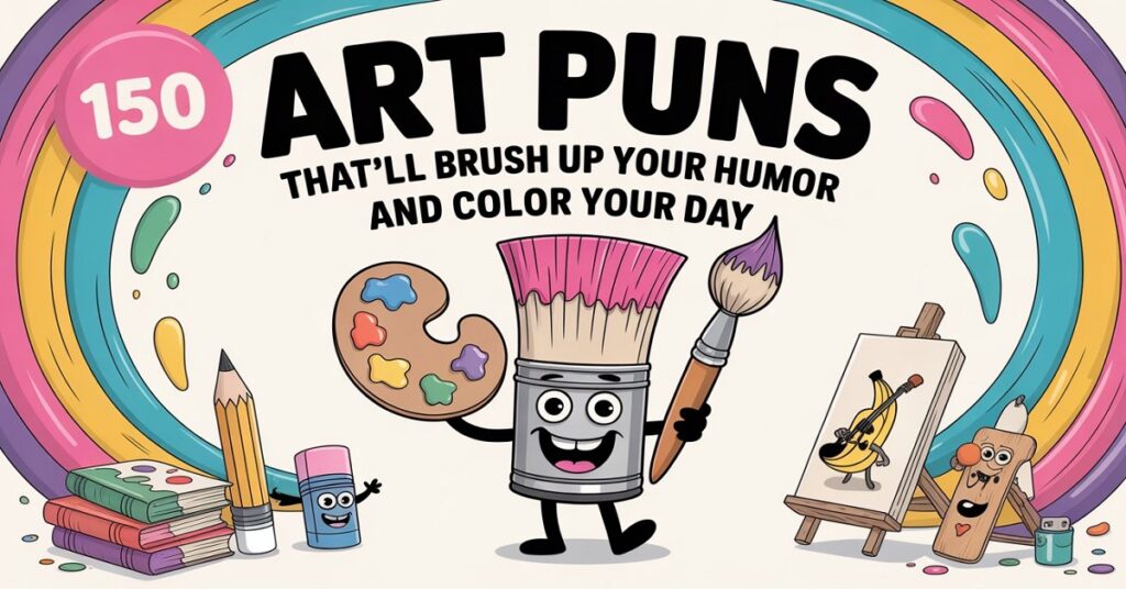 150 Art Puns That’ll Brush Up Your Humor and Color Your Day