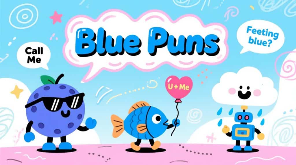 Blue Puns Captions Perfect for Instagram