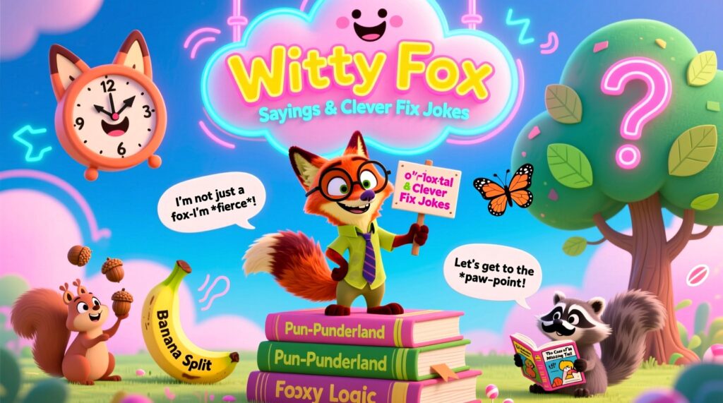 Witty Fox Sayings & Clever Fox Jokes 