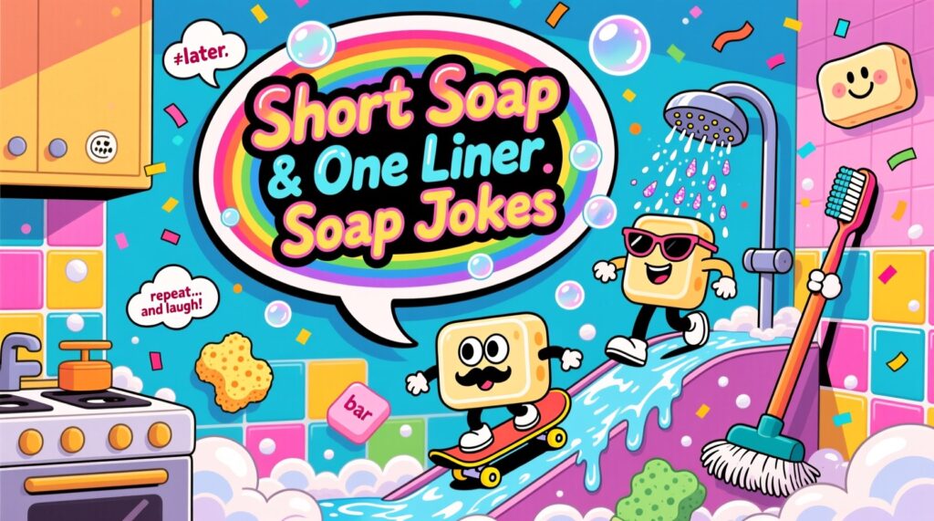 Short Soap Puns & One Liner Soap Jokes 