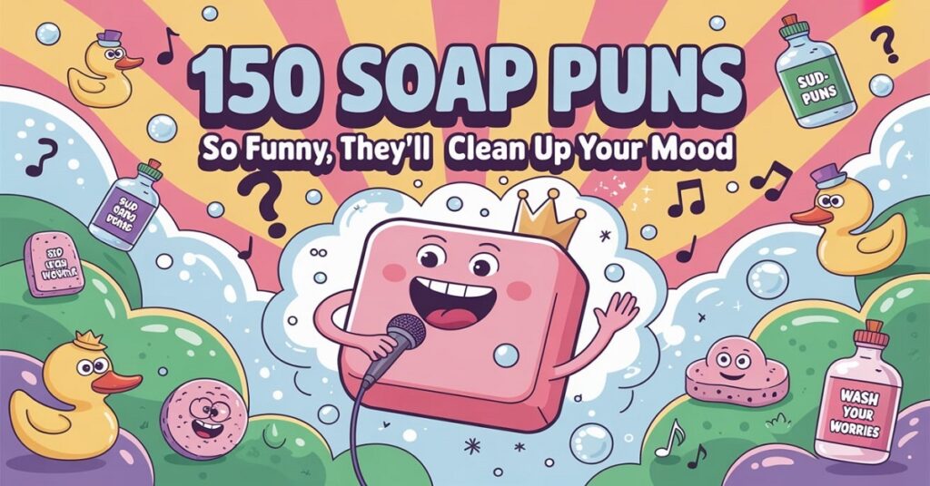 150 Soap Puns So Funny, They’ll Clean Up Your Mood