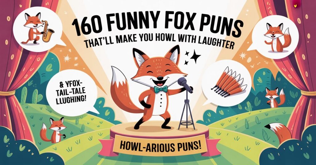 160 Funny Fox Puns That’ll Make You Howl With Laughter