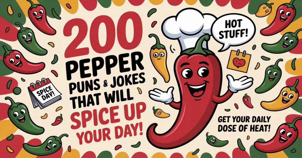 200 Pepper Puns and Jokes That Will Spice Up Your Day