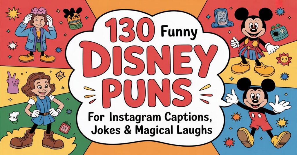 130 Funny Disney Puns for Instagram Captions, Jokes & Magical Laughs