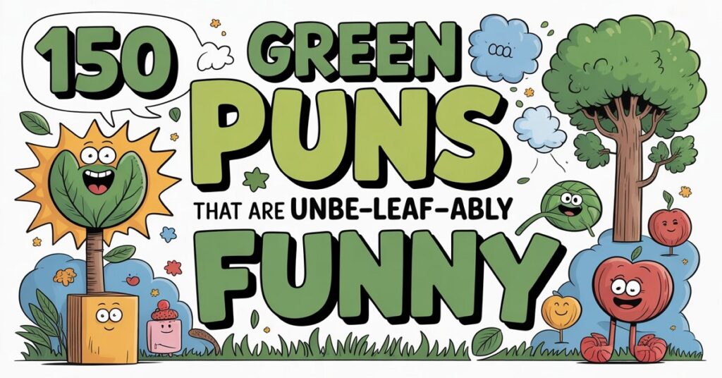 150 Green Puns That Are Unbe-leaf-ably Funny