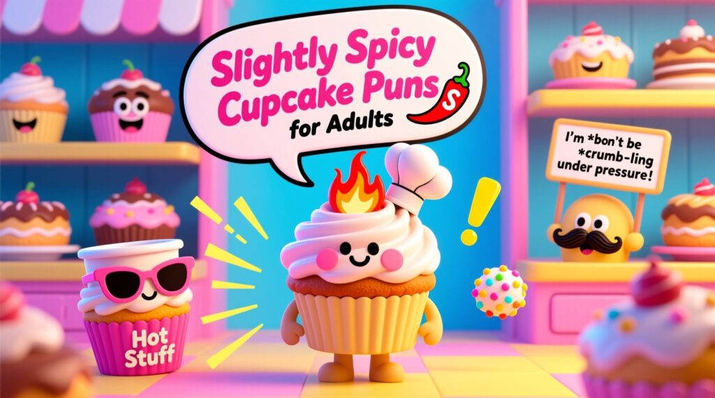 Slightly Spicy Cupcake Puns for Adults