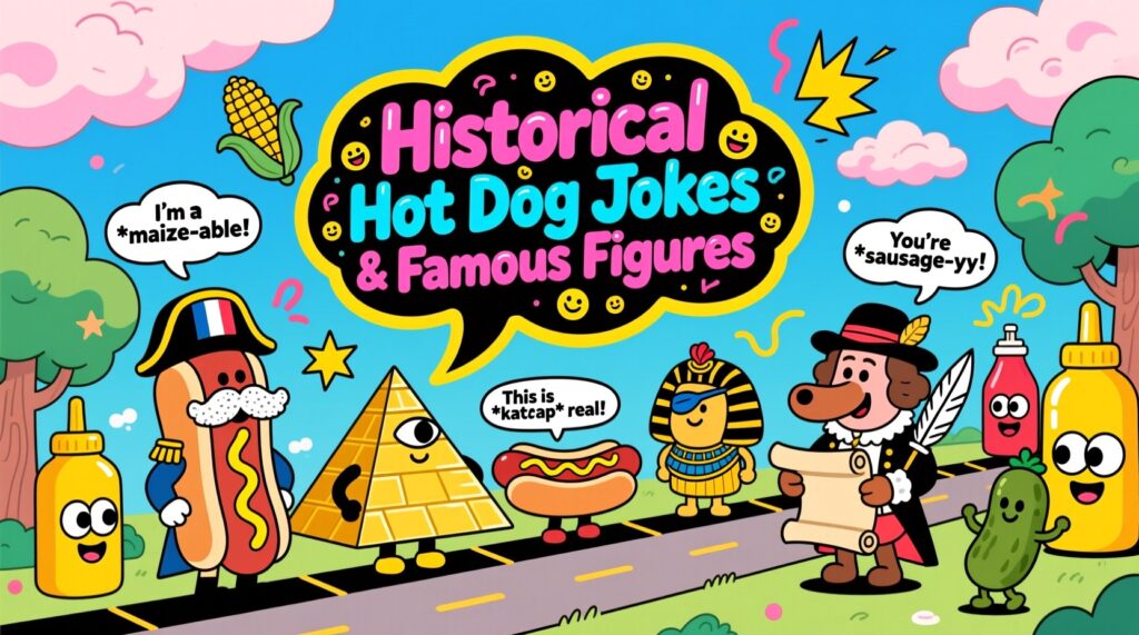 Historical Hot Dog Jokes & Famous Figures