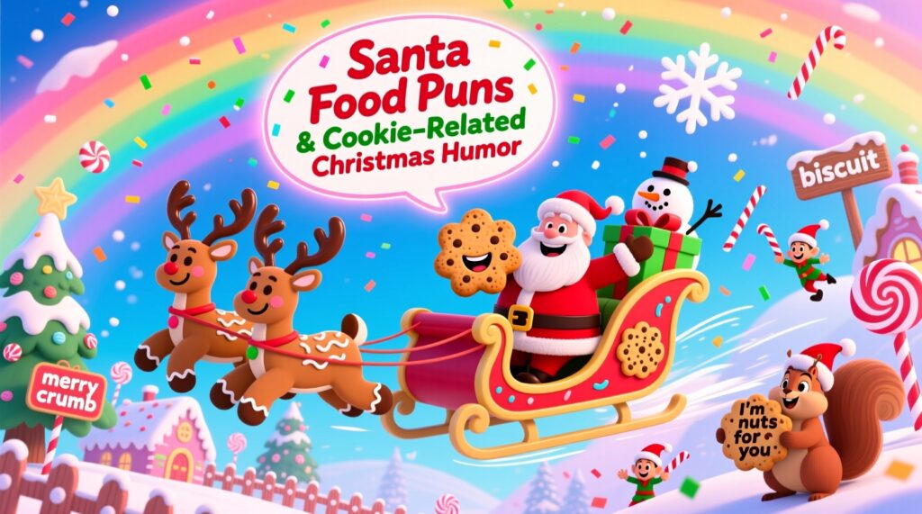 Santa Food Puns & Cookie-Related Christmas Humor