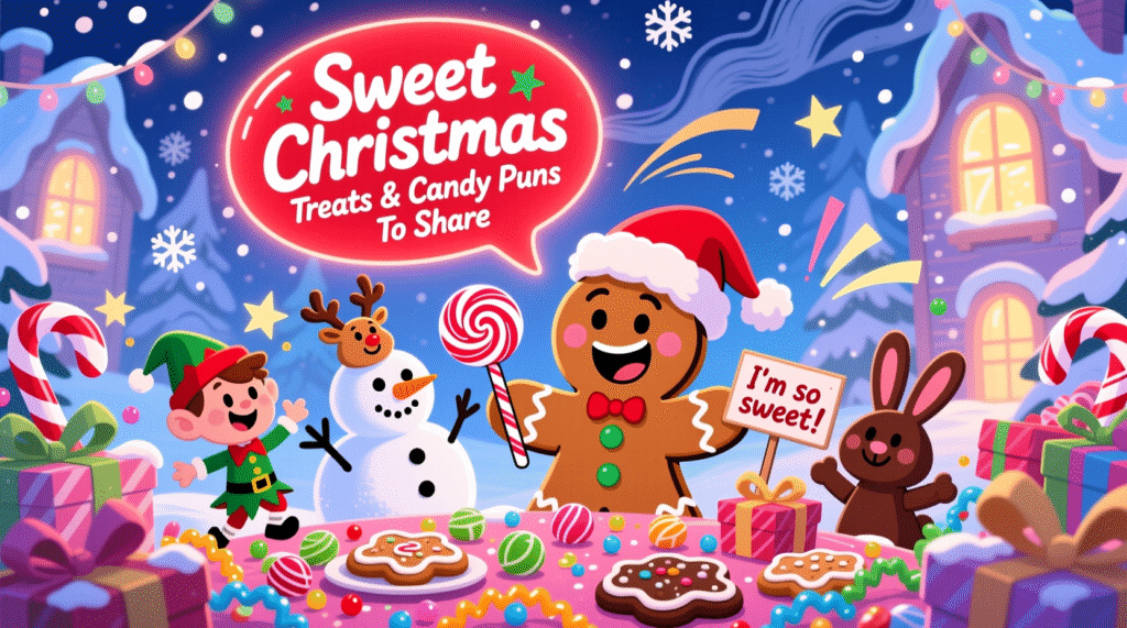 Sweet Christmas Treats & Candy Puns To Share