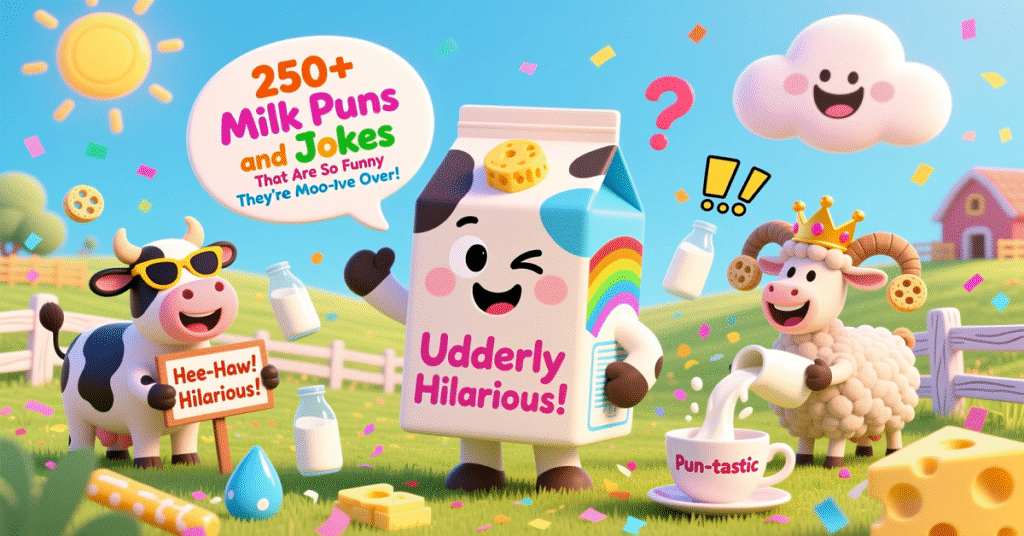 250+ Milk Puns and Jokes That Are So Funny They’re Udderly Hilarious