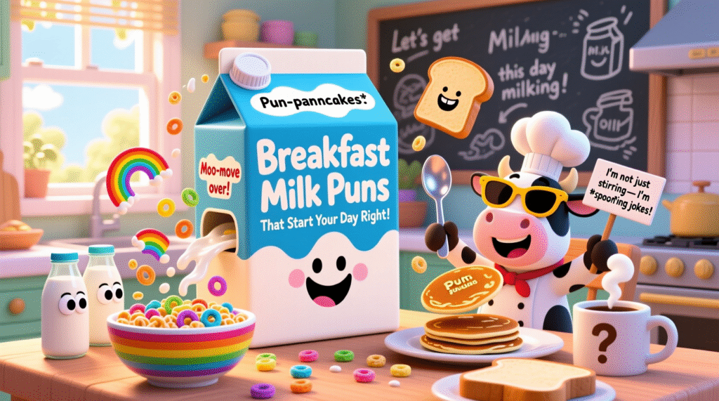 Breakfast Milk Puns That Start Your Day Right
