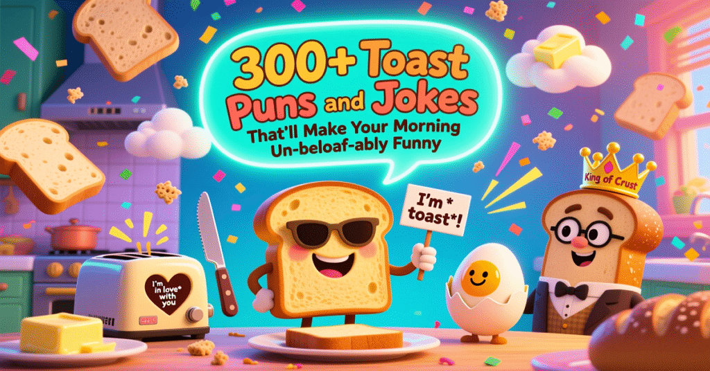 300+ Toast Puns and Jokes That’ll Make Your Morning Un-be-loaf-ably Funny
