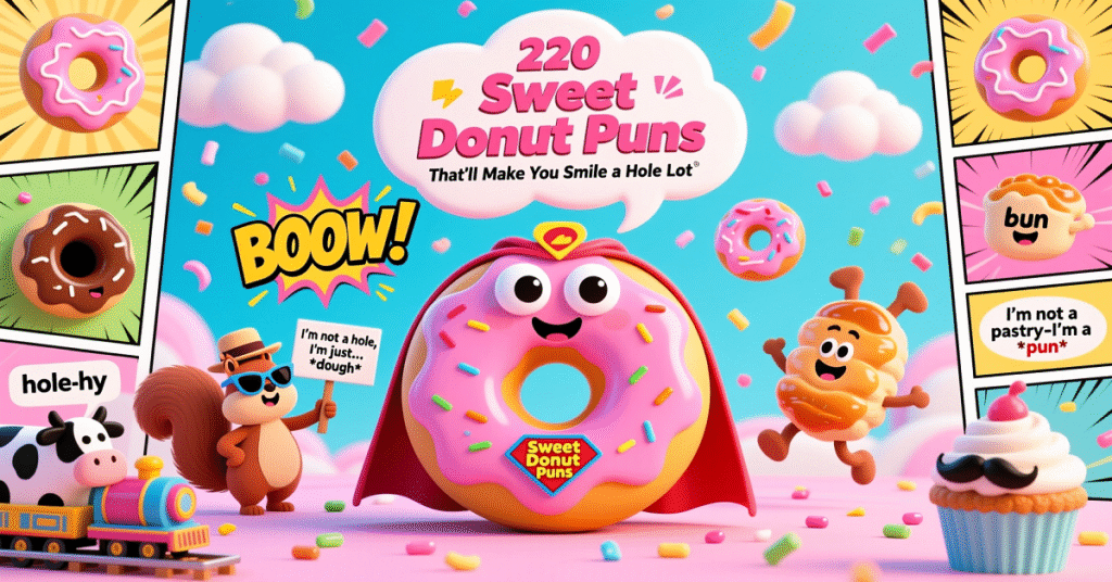 220 Sweet Donut Puns That’ll Make You Smile a Hole Lot