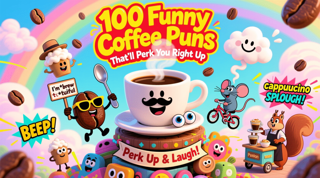 100 Funny Coffee Puns That’ll Perk You Right Up